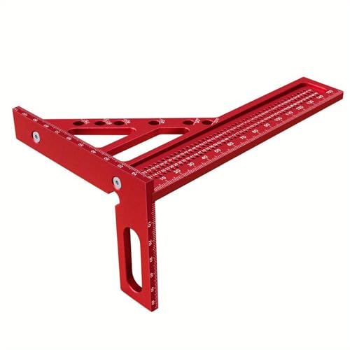 Measuring Ruler Woodworking Square Protractor Triangle Layout Measuring Tool 22.5-75 Degree Protractor Carpenter Tool