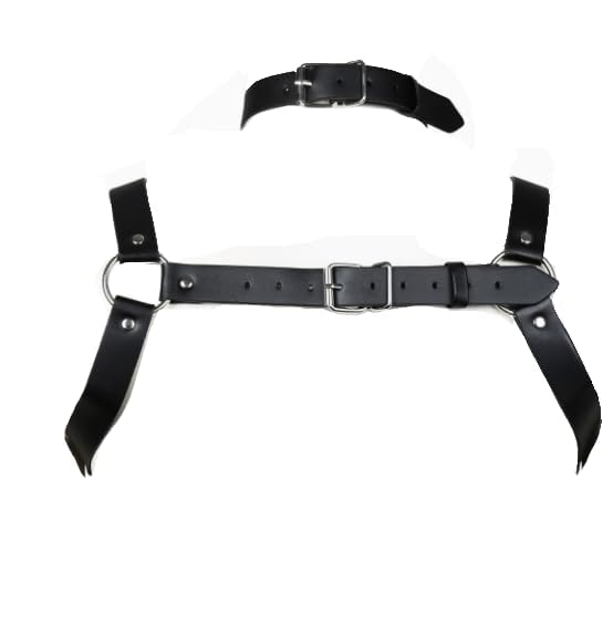 Men's Chest Harness – Gothic Punk Corset Belt with Shoulder Straps for Roleplay, Nightclub, Bar Parties & Masquerade Tough Guy Adjustable Stylish Black Breastplate for Bold Looks4