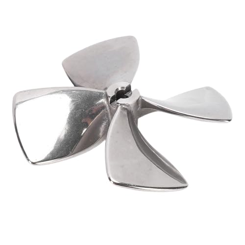 Yechiry RC-Bootspropeller, Edelstahl-Bootspropeller, Außenbordpropeller, 80 Mm Außendurchmesser, 1,2 Mm Steigung, 6 Lochdurchmesser für RC-Boot, Schiffsmodelle, RC-Wasserfahrzeuge, Hobby-Handwerk