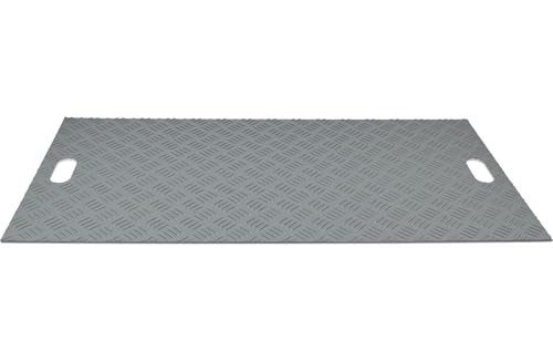 Kunststoff-Fahrplatte, Überfahrplatte 5T-Last 120x60x1cm 0,72m², Garagenboden, Garagenbodenfliesen, Garagenbodenmatte, Werkstattboden, Baggermatratze, Bodenschutzplatte, Baggermatte, Schwerlastplatten