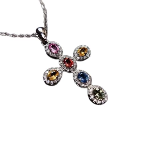 Colliers en argent avec pendentif croix et zircon, cadeau parfait pour femme