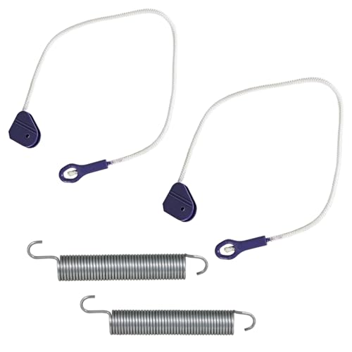 SPARES2GO Türfederseil-Spannstütze für Beko Geschirrspüler (2 x Federn, 2 x Seile)