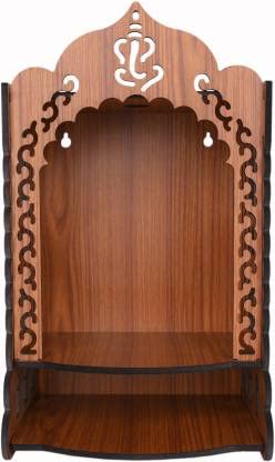 Tempio in legno Mandir pooja Mandir Pooja Temple Home Temple dimensioni 38 cm (marrone)