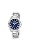 GUESS Men's 44mm Watch - Silver Tone Bracelet Blue Dial Silver Tone Case