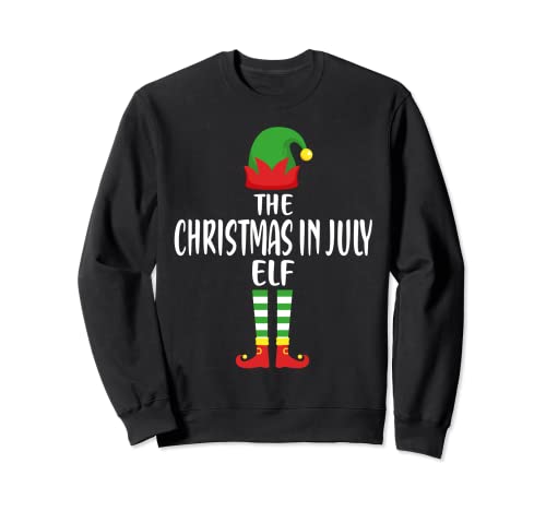 The Christmas in July Elf Family Matching Group Christmas Sweatshirt