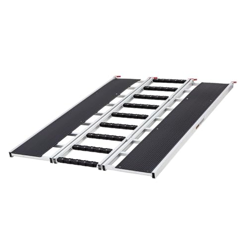 Black Ice 6' 5" x 54" Snowmobile Ramp, Stud Protectors, Folding