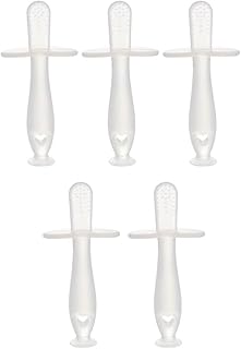 EXCEART 5Pcs Silicone Baby Teething Stick Clear Toddler Teethers Baby Chew Stick for Newborn Baby Healthy Molar Growth Toys