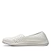 Clarks CloudSteppers Women's Breeze Emily Loafer, White Synthetic, 8.5 Medium US