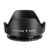 49mm Camera Lens Cases,Anti-Glare Cover Practical Sunshade Accessories Camera Replacement Protective Shield for Nikon
