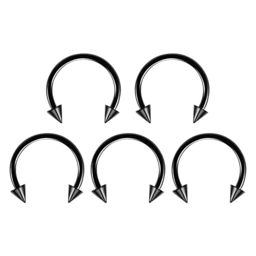 DAIHAITECH New 2026 Unisex 1Pc Fashion Stainless Steel Horseshoe Nose Ring C Clip Bcr Septum Lip Piercing Falso Rings Hoop For Women Men Jewelry Trendy Accessories Creative Gift And