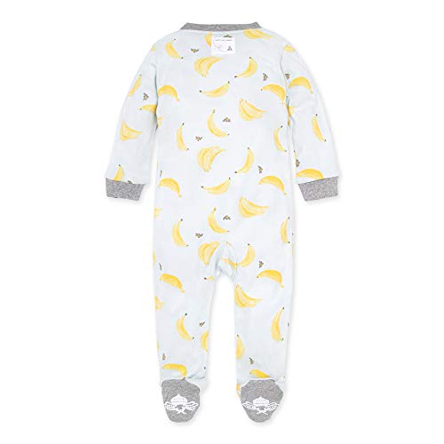 Image of Burt's Bees Baby unisex-baby Sleep & Play, Organic One-piece Romper-jumpsuit Pj, Zip Front Footed Pajama