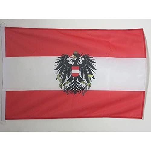 AZ FLAG Bootflagge Österreich Mit Adler - 45x30 cm - Österreichische Bootsfahne 30 x 45 cm Marine Flaggen - Flaggen