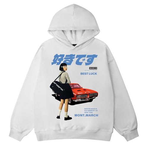Y2k Hoodie For Women Oversized Graphic Sweatshirt Vintage Casual Preppy Pullover Hoodies Streetwear Unisex