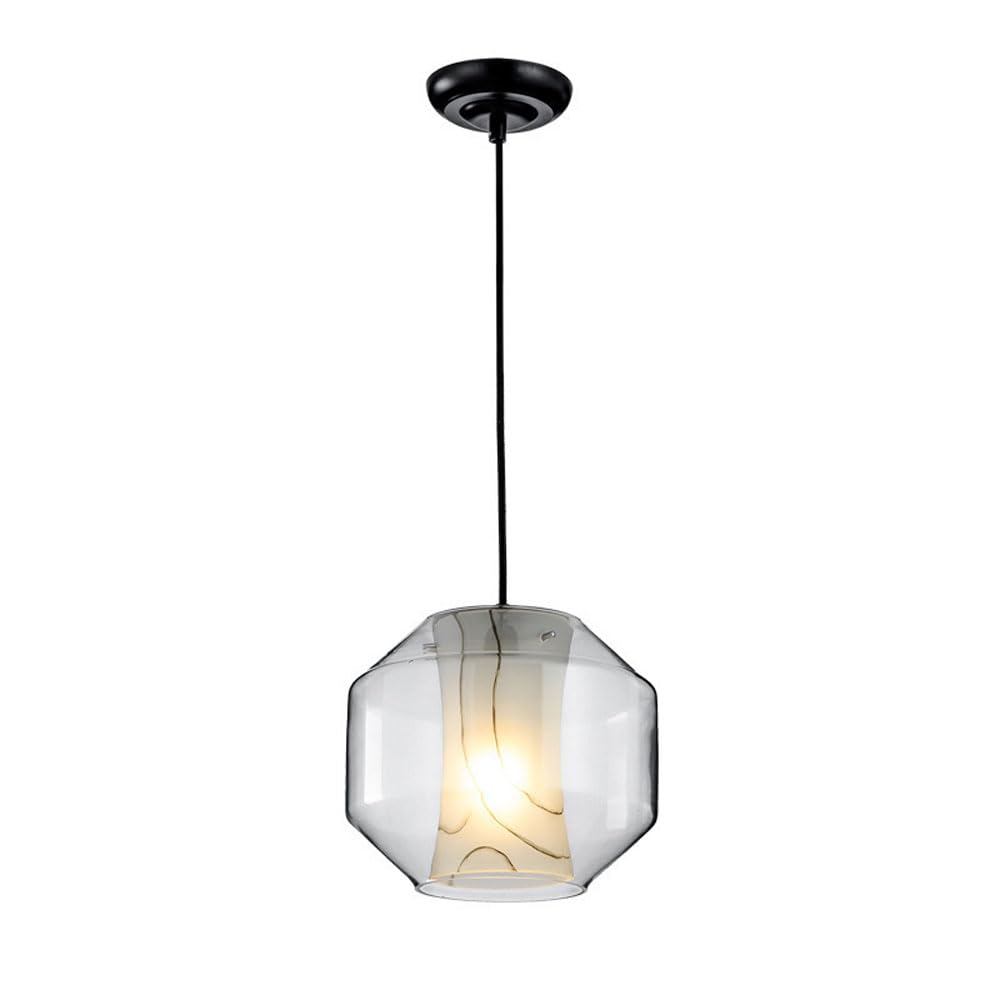 Suspension moderne en verre et texture marbre pour une tête de lit élégante et créative