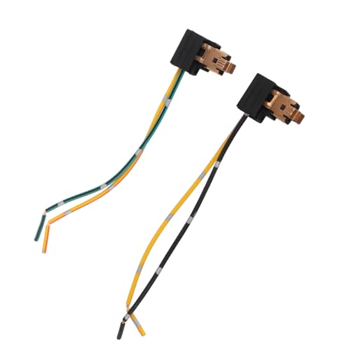 Image of 2pcs H1 Connector, Headlight Wiring Harness, 12v-24v Fog Light Bulb Socket Harness, H1 Led Headlight Bulb Adapter Lamp Wiring Connector Adapter for H1 Female Head Halogen Bulb