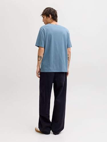 JACK & JONES Herren Jjeorganic Basic Tee Ss O-Neck Noos T-Shirt, Blue Mirage, S – Ansicht 6