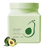 Avocado-Haarmaske Für Intensive Pflege | Haarmaske Feuchtigkeit | Spliss-Reparatur, Hydratisiert, Glatt | Schönheits- Und Körperpflegeprodukte Für Frauen, Familie, Mutter, Ehefrau, Freundin