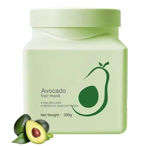 Avocado-Haarmaske Für Intensive Pflege | Haarmaske Feuchtigkeit | Spliss-Reparatur, Hydratisiert, Glatt | Schönheits- Und Körperpflegeprodukte Für Frauen, Familie, Mutter, Ehefrau, Freundin