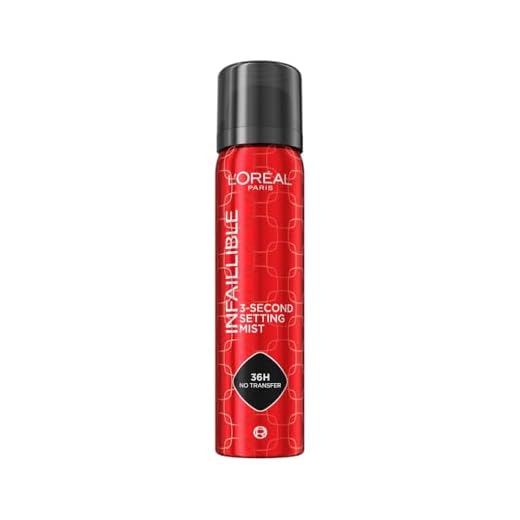 L'Oréal Paris Spray Fijador de Maquillaje Infaillible, Resistente al Agua, Se mantiene hasta 36h, 75 ml