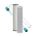 Kind Water Whole House Replacement Filter Set – Sediment, Carbon Block, UV Replacement Lamp & Quartz Sleeve – Fits E-3000 and E-1000 Systems – Maintain Clean, Safe Water – Easy 1-Year Kit