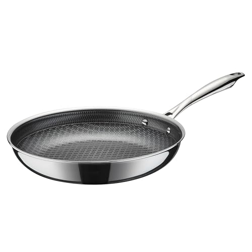 Best Wirecutter Best Nonstick Skillet 6 Cuisinart FusionElite+ Nonstick Tri-Ply Stainless Steel Skillet, 10″ Skillet Frying Pan with PURELYSEAR Ceramic Nonstick Technology, Scratch Proof, Cool Grip Handles, Dishwasher Safe