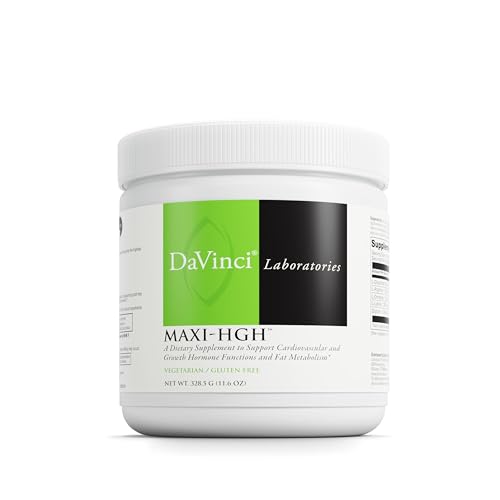 DAVINCI Labs Maxi-HGH - Amino Acid Supplement to Support Cardiovascular System Muscle Recovery Human Growth Hormone Release and Fat Metabolism* - Gluten-Free - Vegetarian - 328.5 g Powder