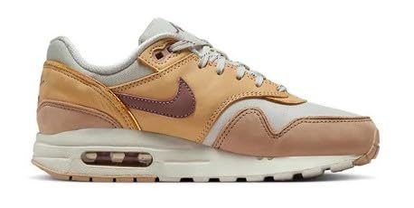 Air Max 1 SE Big Kids' Shoes (FZ5530-020, Light Bone/Light Bone/Hemp/Smokey Mauve) Size 42