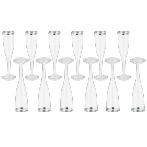ZUNOXAZ 12個 使い捨て透明プラスチック香?杯 厚手で変形しにくいカクテルグラス パーティーやバー用ワイングラス兼用おしゃれテーブルデ