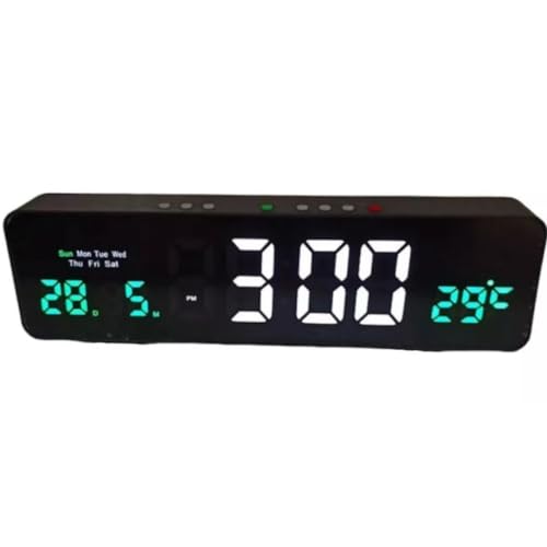 Relógio Despertador Digital Led Com Visor De Temperatura Brilho Ajustável Perfeito para Casa Escritó