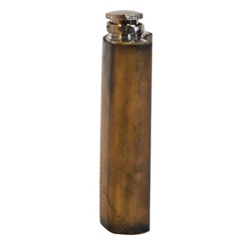 Achernar Genuine Leather Liquor Whiskey Flask | Bachelor Party Flask |7 Ounces Pocket Hip Flask |Brown Stainless Steel Flask | Halloween Special #TOP2