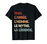 1985 Année Homme Mythe Légende Anniversaire Millésime 1985 T Shirt
