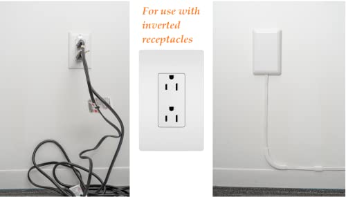 Image of Sleek Socket Original & Patented Ultra-Thin Outlet Concealer with Cord Concealer Kit, Flat Extension Cord with Multi Outlets Power Strip, Ideal for Home Improvement, Hide Bulky and Messy Cords