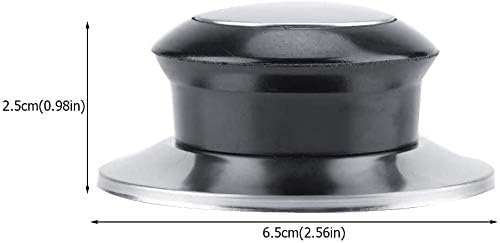 Miniatura 4 de Pomo Universal Para Tapadera De Sartén Y Olla 65mm - Tirador De Tapa Cacerola Aluminio Pvc - Pack De 2