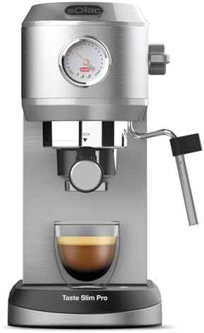 Solac Taste Slim Pro - Cafetera Espresso 20 bares | Sistema Doubl...