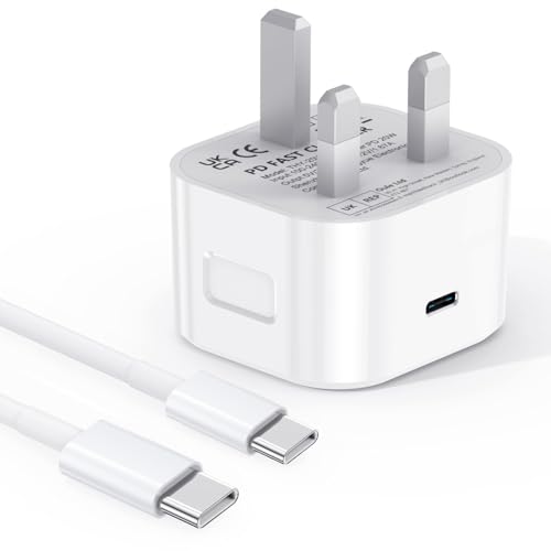 iPad Charger and Plug 30W USB C PD Fast Charger With 2M USB C Charging Cable for iPad Pro 13/12.9 6th/5th/4th/3rd Gen/11 4th/3rd/2nd/1st Gen i-Pad mini 6/A17 Pro i-Pad Air 13/11/10.9/5/4