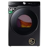 Samsung Asciugatrice DV16DG8600BVU3, 16 kg, Pompa di Calore, Wifi, AI Dry, Programma Igienizzante, Carica Frontale, 68,6L x 98,4H x 84,4P cm