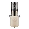 Hurom Slow Juicer | Spremiagrumi frutta e verdura | H310 | Facile da pulire, silenzioso e con filtro a setaccio, 100 Watt, senza BPA, design sottile, 220 ml, beige
