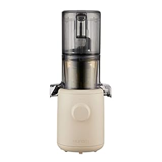 Hurom Slow Juicer | Spremiagrumi frutta e verdura | H310 | Facile da pulire, silenzioso e con filtro a setaccio, 100 Watt, senza BPA, design sottile, 220 ml, beige