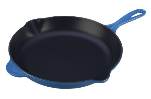 Le Creuset Emaillierte Gusseisen-Bratpfanne, 29,5 cm, mit Eisengriff, Marseille