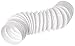 Manguera flexible de PVC de 100 mm de diámetro con conector, tubo flexible de salida de aire de ventilación