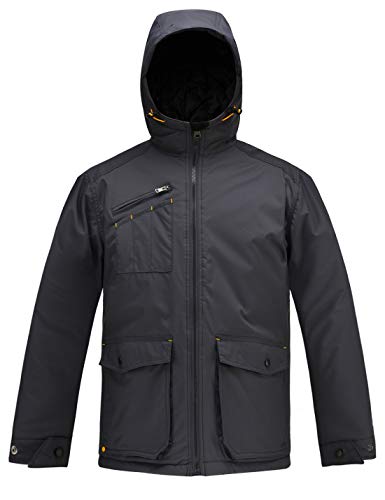 mens black work coat