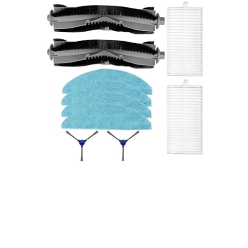 SPORTARC Kit de repuesto para Cecotec Conga M50, accesorios de aspiradora robot, cepillo principal, cepillos laterales, filtros, paños de fregona, juego de 7 piezas