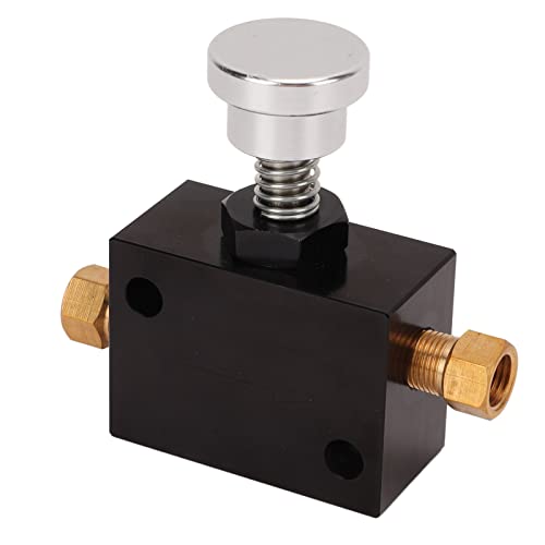 Bremsproportionalventil 1 8NPT 100 Bis 1000 PSI Einstellbares Schwarzes Proportionalventil mit Kurzer Vorspannung für Rennwagen Einstellbares Proportionalventil