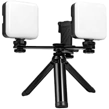 Oral Supplementary Lamp, Led Video Light Studio Lighting Kit, Color Temperature 5600K, Illumination 1370Lux/0.3m, Brightness Adjustable, for Oral Photo Assistance