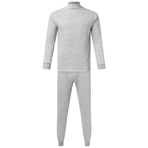KBOPLEMQ Men's Merino Wool Thermal Underwear Set Cover