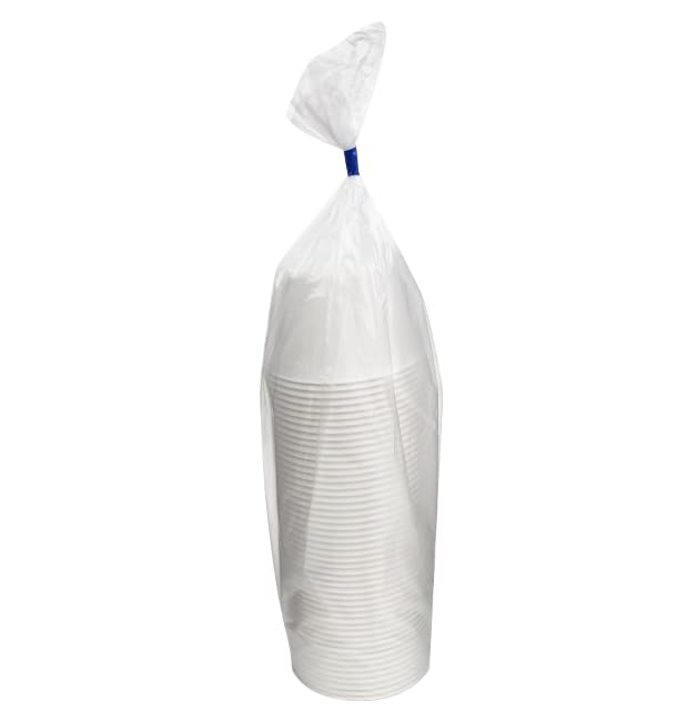 50 Vasos de Caña de Azúcar, 150 ml, Color Blanco, Catering, Eventos, Hostelería, Vajilla Ecológica, Restauración