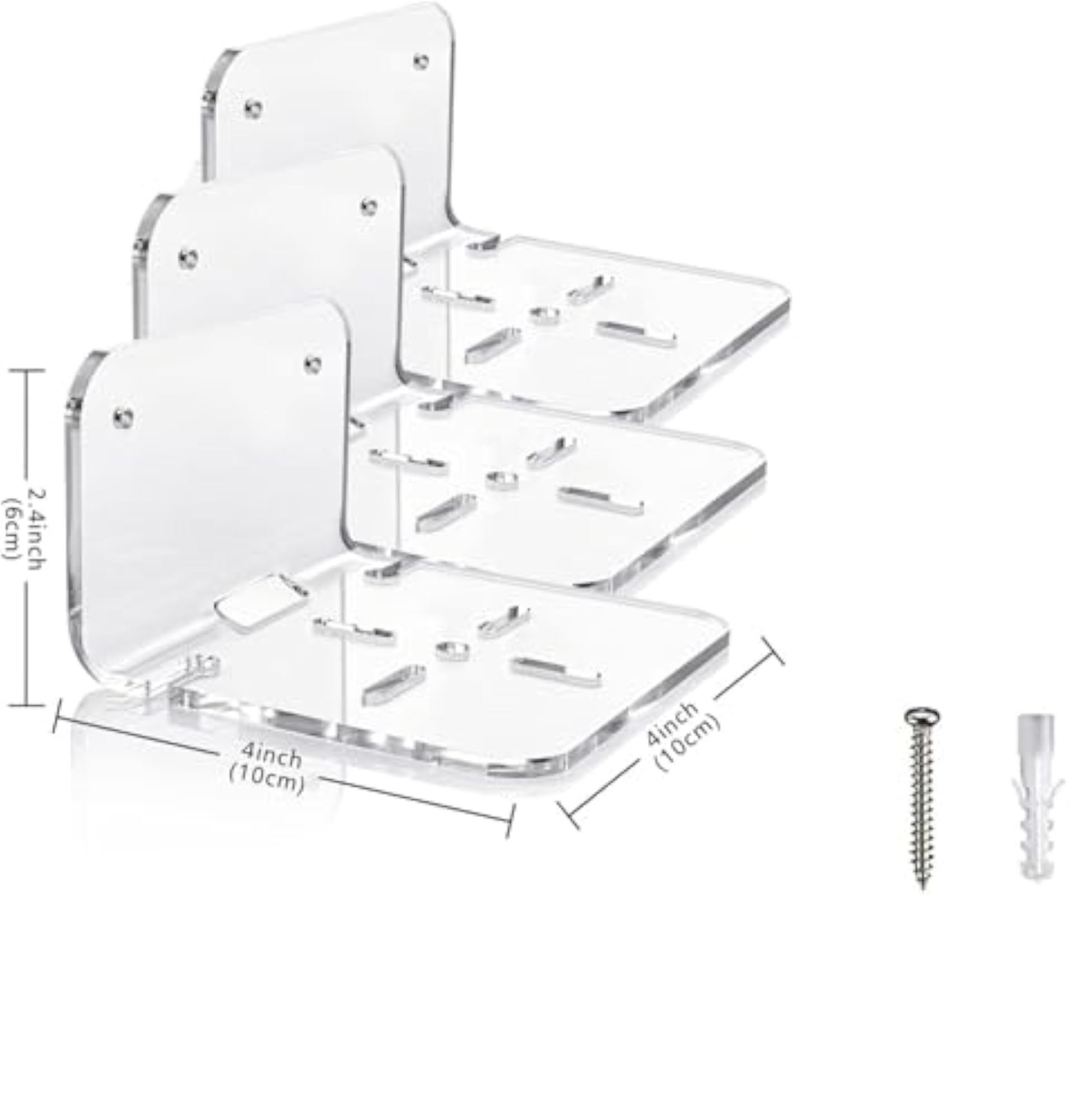 CCTV Camera Wall Mount Stand Holder, 4-Hole Bracket