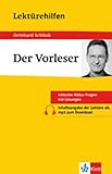  Klett Lektürehilfen Schlink Der Vorleser: für Oberstufe und Abitur - Interpretationshilfe für die Schule