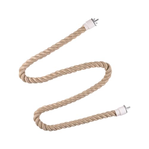 Parrot Climbing Rope Bird Perch Stand Hanging Birds Supplies Bird Rope Perches for Cockatiels Budgie Parakeet Primary Color, M