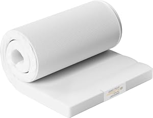 Topper 90x200cm, 5cm Höhe Matratzen Topper 90x200 mit bequemem Komfortschaum, Öko-Tex Zertifiziert ergonomisch, rutschfeste Unterseite und Abnehmbarer waschbarer Bezug